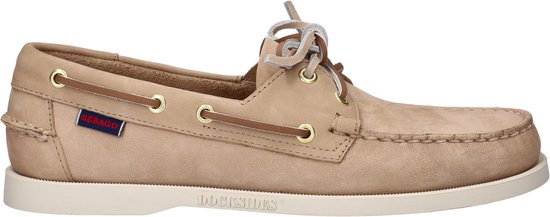 Sebago Docksides Portland Nubuck Beige-Camel