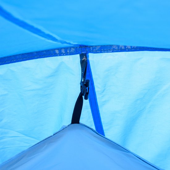 REDOM Tunneltent - 2-3 Persoons - Twee Ruimtes Met Voortent - Polyester - Lichtblauw - 426 X 206 X 154 Cm van Merkloos — afbeelding 2