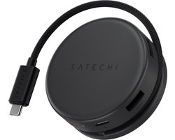 Satechi OntheGo 7-in-1 multiport adapter – USB-C PD-poort met 100W input en 80W output – HDMI 2.0-poort voor 4K/60Hz video-uitvoer – Compact en draagbaar ontwerp – Zwart