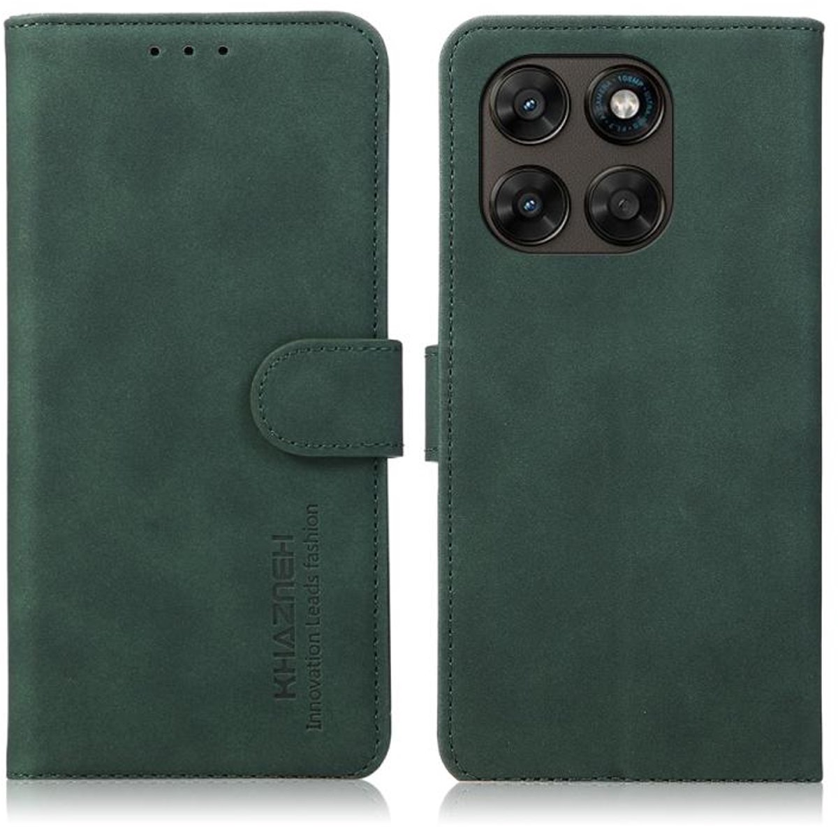 Luxe mat groen agenda book case hoesje - geschikt voor Motorola G77 5G / Motorola Moto G67 5G