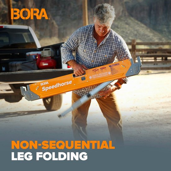 Verstelbare Zaagbok met Metaal Top - 30-36 Inch Hoogte, 2 Stuks Heavy Duty Constructie van Excel — afbeelding 2