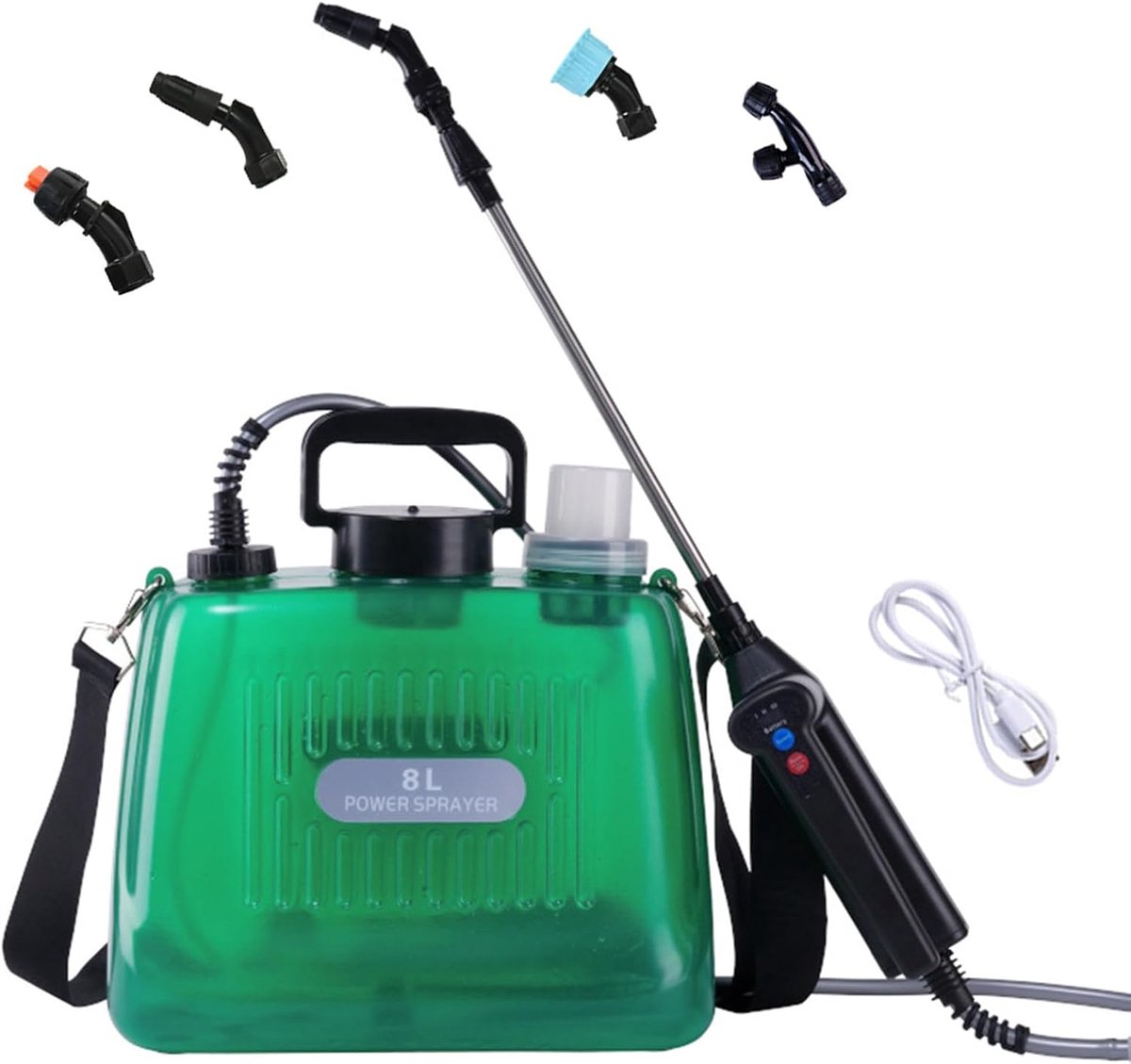 Accu Drukspuit 8 Liter - Druksproeier - Rugsproeier Tuin - C