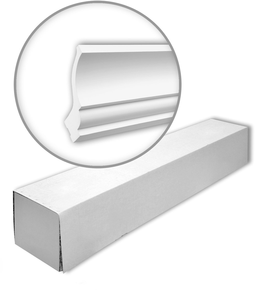 Profhome 150221 1 doos 4 stukken Kroonlijst 8 m