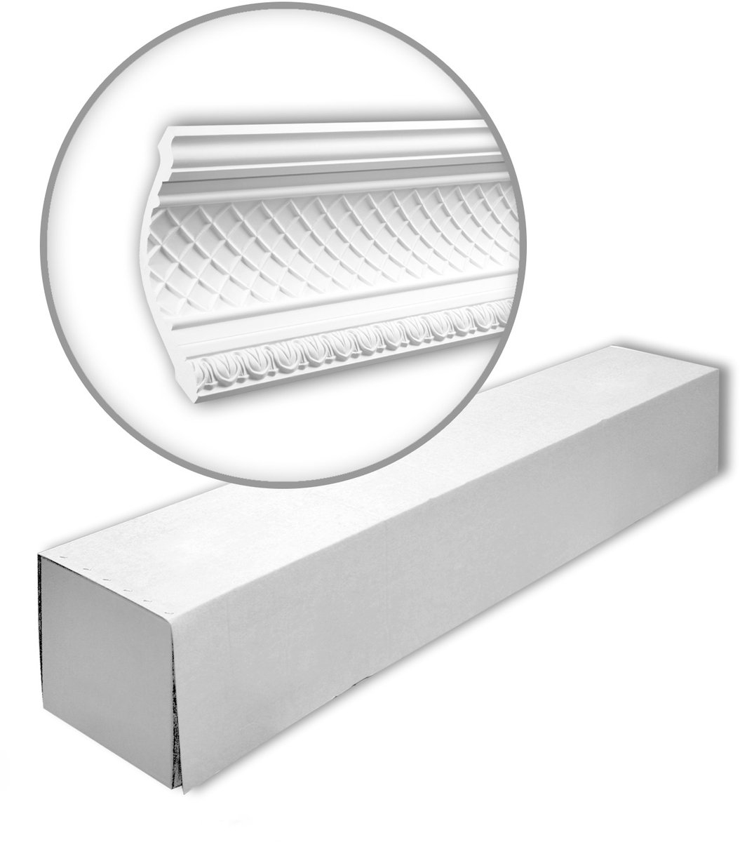Profhome 150138 1 doos 4 stukken Kroonlijst 8 m