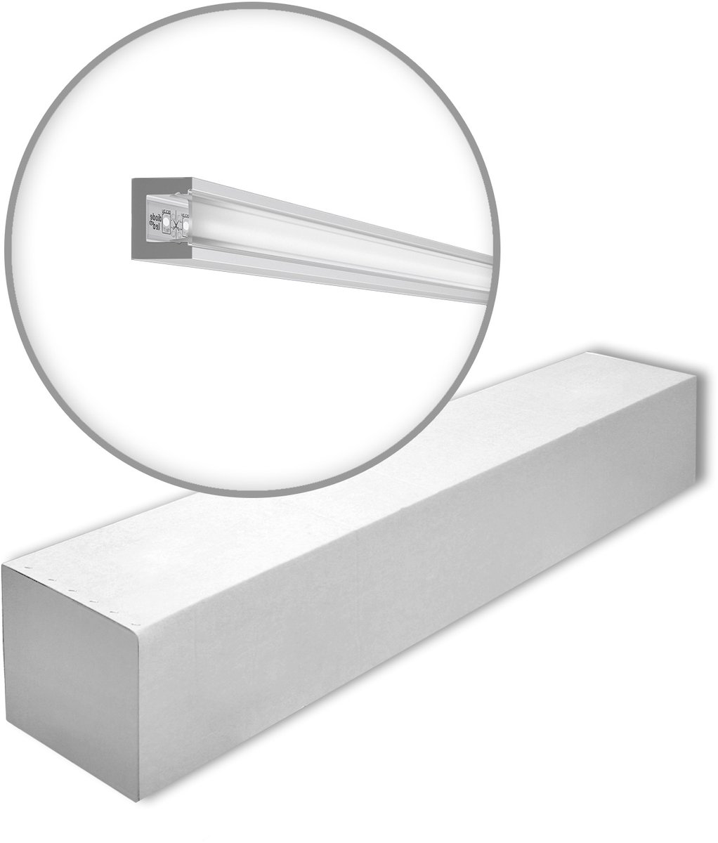 NMC IL12-box WALLSTYL Noel Marquet 1 doos 30 stukken Kroonlijst Indirecte verlichting modern design grijs | 60 m