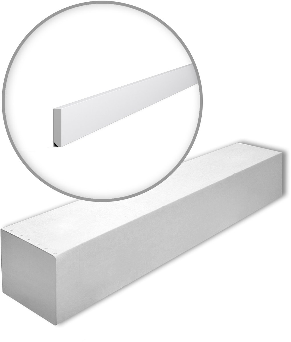 NMC FT2F-box WALLSTYL Noel Marquet 1 doos 17 stukken Plint Frieslijst modern design wit | 34 m