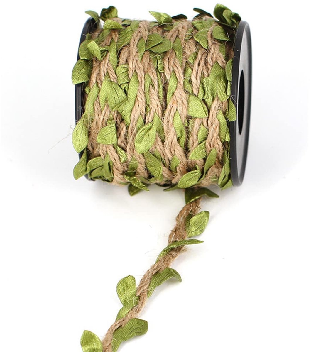 Allecto - Jute Touw - Kunststof Riet - Geschikt voor DIY - 10 meter - Bloemengirlanden - Cadeau Inpakken - Bruiloft - Natuurlijk Jute