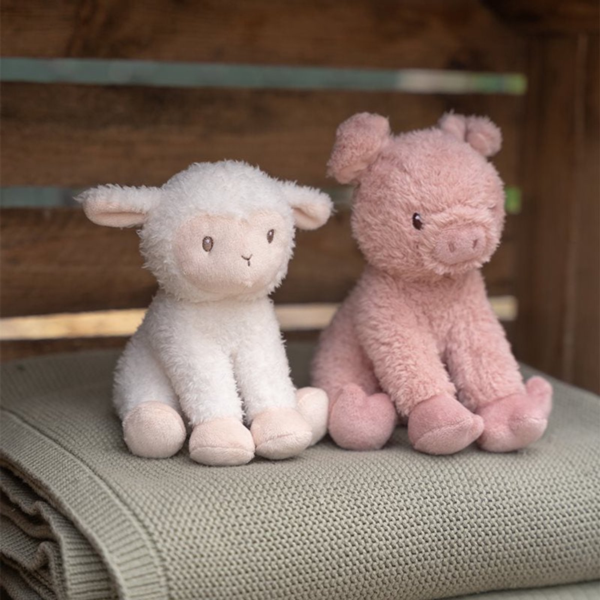 Little Dutch - Schaap 17 cm - Little Farm - baby speelgoed — afbeelding 6