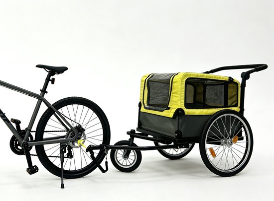 Fietskar hond - wandelwagen hond - 2 in 1 fietskar en wandelwagen hond - hondenfietskar - honden buggy - voor kleine honden van Merkloos — afbeelding 5
