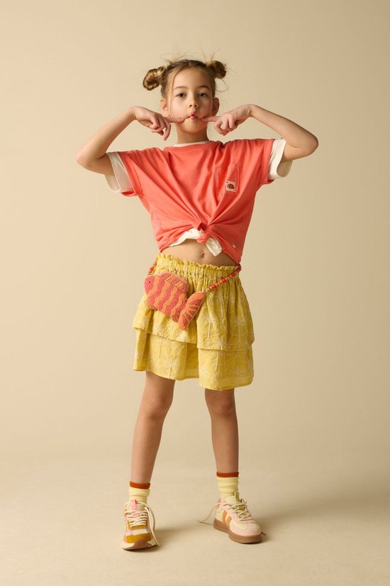 Gele Rok Met Embroidery