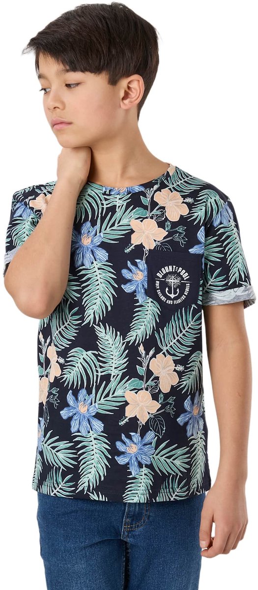 Blount & Pool Tropical Pocket Tee – T-shirt voor kinderen – Maat 150