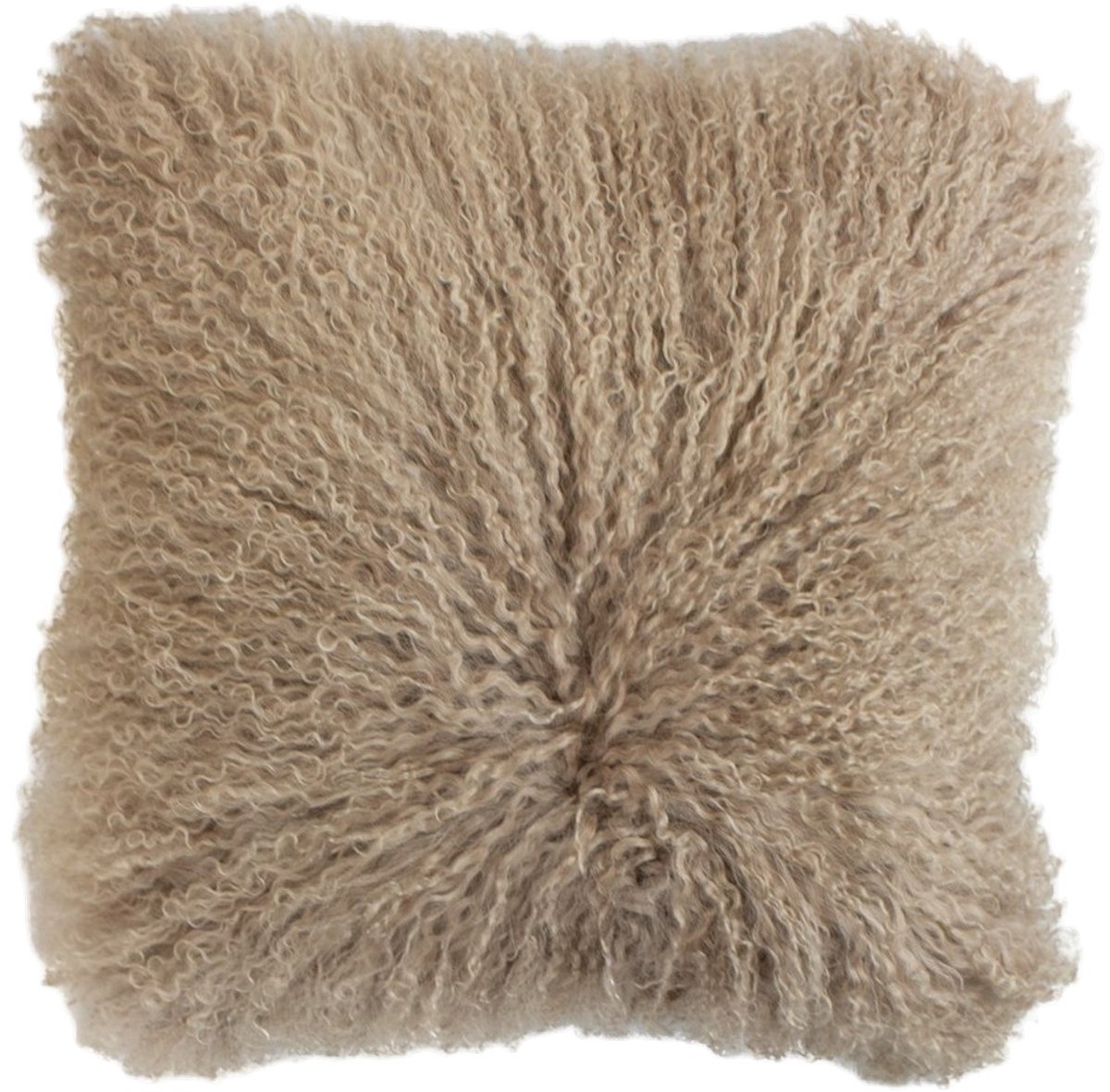 kussen schaap krulhaar beige 40x40cm