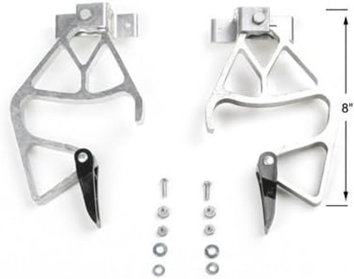 Ladder Sloten - Verlengladder Onderdelen - Veiligheid Ladders - Aluminium Constructie - 8 Inch Lang - Zilver
