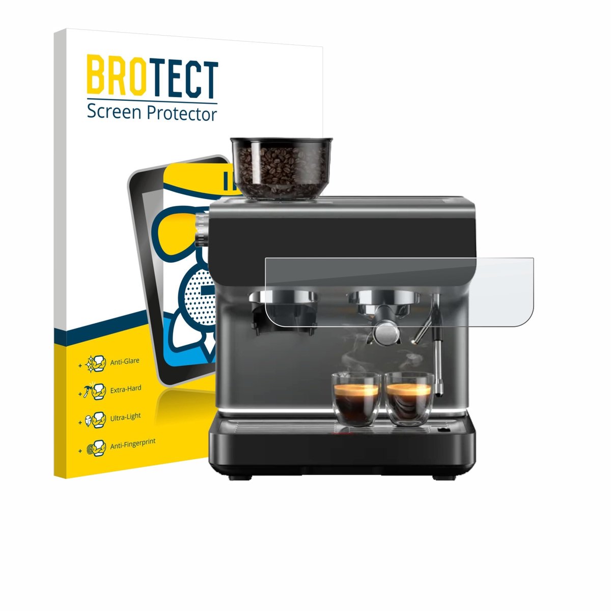 BROTECT - Screenprotector voor WMF Espresso Pro - Folie Beschermfolie Beschermglas matte