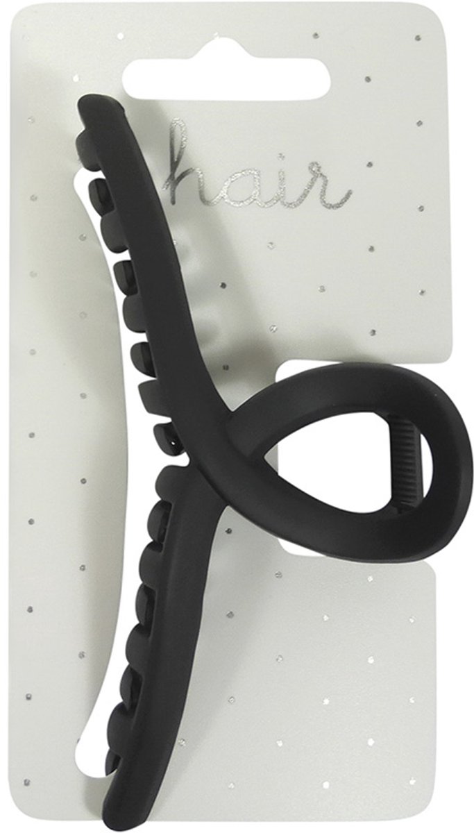 Haarklem Krul Zwart 11 cm