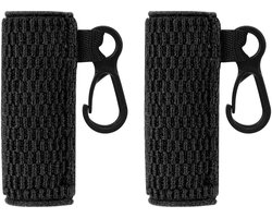 Pack of 2 Protective Lanyards voor Draagbare Elektrische Sigaretten - Rekbare Hoezen Compatibel met GeekVape Wenax M2 - M1 - S3 - S3 EVO Slim (Zwart/Alleen Case)