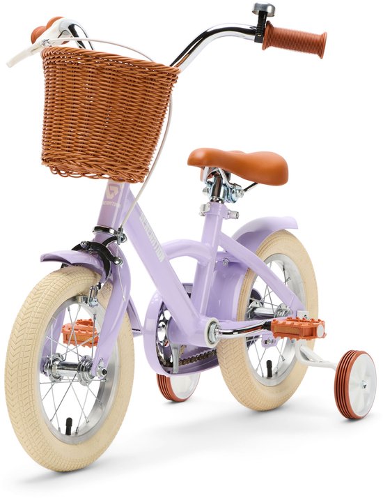 Generation Classic 12 inch Lila - Kinderfiets met Mandje van Generation — afbeelding 2