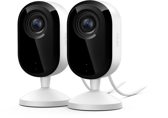 Arlo Essential3 HD beveiligingscamera voor binnen, 2-Cam