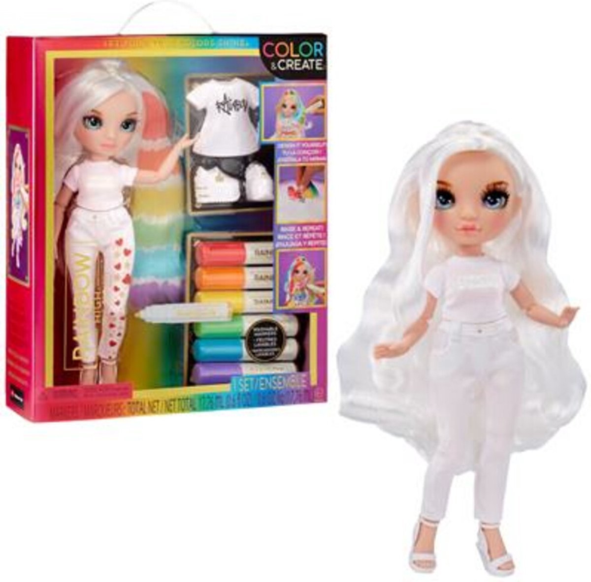 Rainbow High Color & Create - Blauwe ogen - 27 cm - Modepop — afbeelding 10