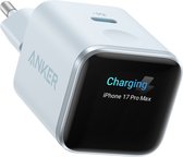Anker Nano 45W USB-C snellader met Smart Display - Intelligente oplader met realtime scherm - IPhone-herkenning en batterijbescherming