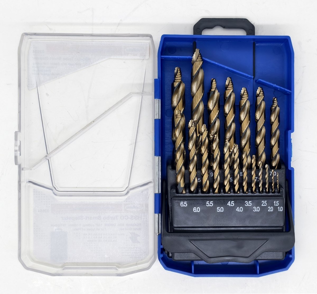 Stahlkaiser 19 Delige 1-10 x 0,5 mm HSS-CO Turbo Smart-Stepstar Borenset
