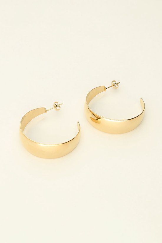 My Jewellery - Grote Oorringen 90s look - Goud - Oorbellen - Oorring - Oorhangers - Hangers - Sieraden - Dames - Goudkleurig - Set