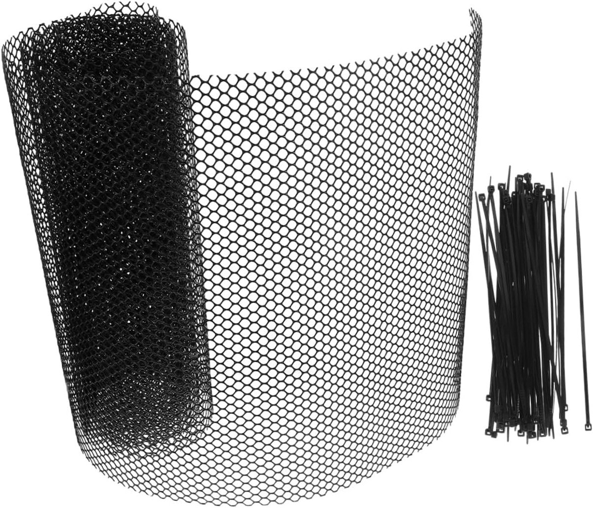Veiligheidsnet - Huisdierhek - Valpreventie - Sterk HDPE Materiaal - 300x50cm - Zwart