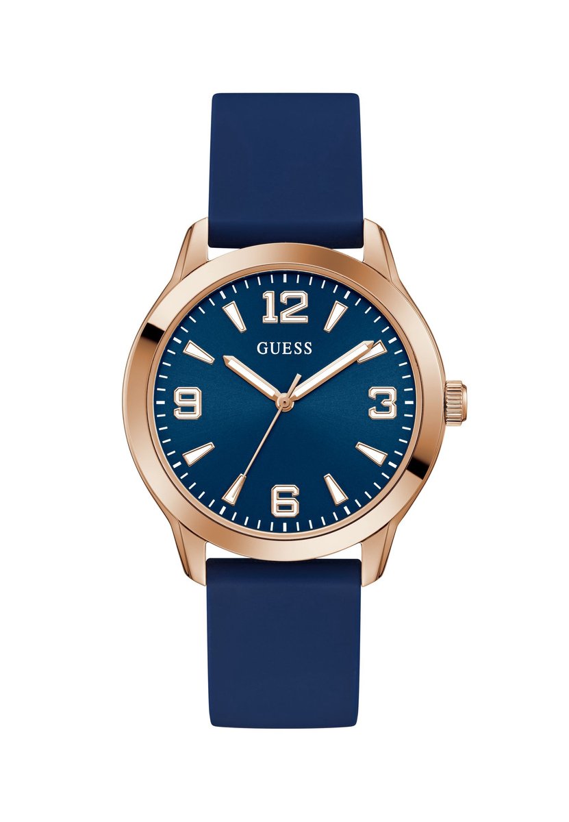 Guess Colton Quartz Analoog Horloge Blauw Behuizing: 100% Roestvrij Staal| Armband: Roestvrij Staal 42 mm U1487G1M, U1487G2M, U1487G3M, U1488G1M, U1488G2M, U1488G5M