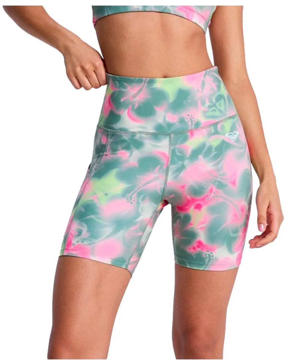 Roxy Heart Korte Leggings M Vrouw Groen