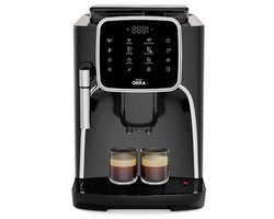 Arzum OKKA Espresso Pro M Automatische Espressomachine OK0030-0500 | Chroom - 11 Koffiepecialiteiten - Touchscreen - Melkopschuimer - Verstelbare temperatuur en maalgraad - 19 bar - Kopjesverwarmer - Automatische reiniging - 1450W