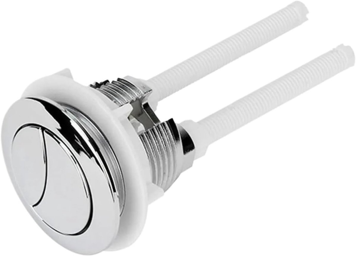 Toiletknop - Spoelknop - Badkamer Reparatie - Dubbele Spoeling - 38mm - Chroom