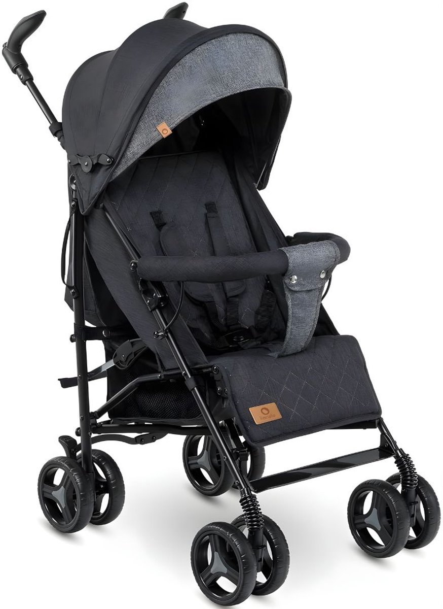 DnA® Plooibuggy - Plooibuggy Peuter - Plooibuggy Tot 27 Kg - Plooibuggy Chicco - Plooi Buggy - Zwart/Grijs - 51cm x 80cm x 105cm