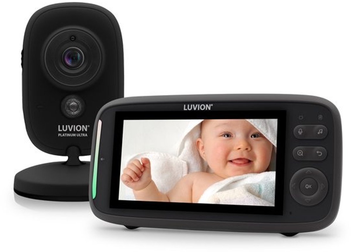 LUVION Platinum Ultra Black Babyfoon met Camera - LUVION® - €109,00