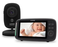 LUVION® Platinum Ultra Black - Babyfoon met Camera - Uitb...