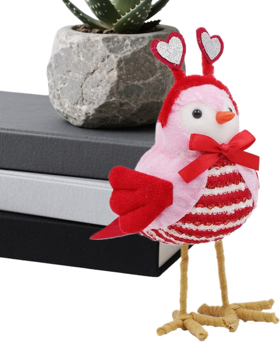 Vogelbeeldjes - Decoratie Beeldjes - Tafelversiering - Symbool van liefde - 16 x 9 x 21 cm