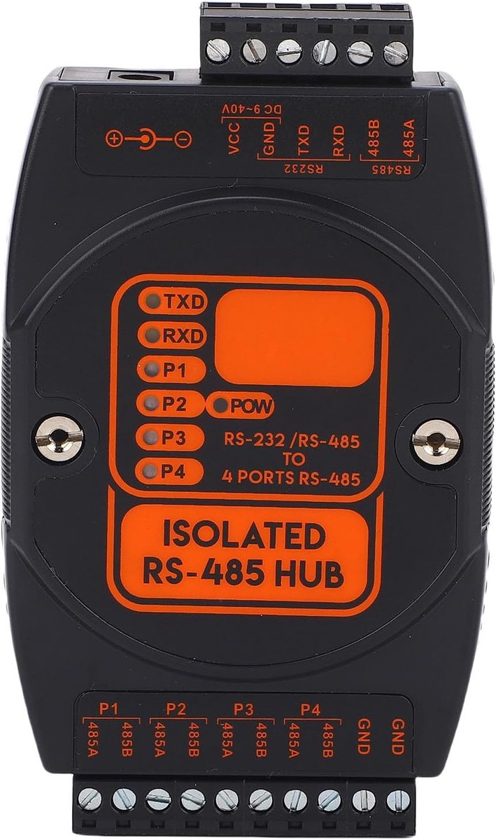 Geïsoleerde Hub - Signaal Splitter - Industriële Toepassingen - Foto-elektrische Isolatie - 97 x 50 x 43 mm