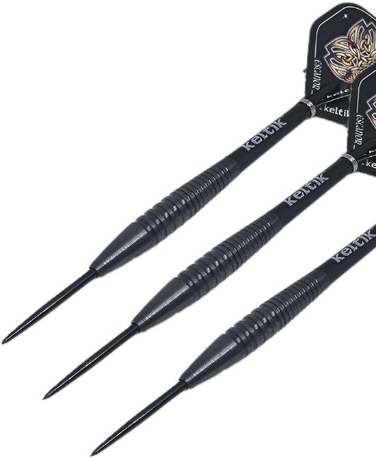 Steeldartpijlen Keltik Ardan 24g Black â€“ 90% Tungsten — afbeelding 5