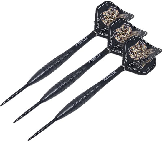 Steeldartpijlen Keltik Ardan 24g Black â€“ 90% Tungsten — afbeelding 4