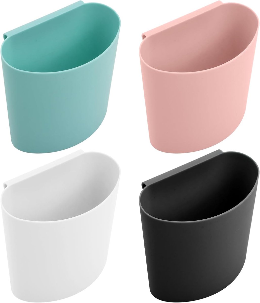 Hangende Emmer Set - Kleine Afvalbakjes - Ruimte Besparen - Compact Ontwerp - 12 x 11.5 x 7 cm