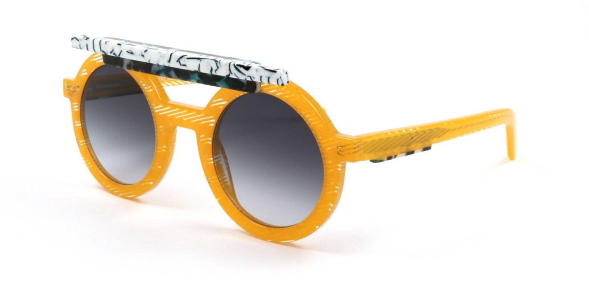 Oxydo OX 1099/CS/LE Yellow green marble 47/26/140 WOMAN Zonnebrillen