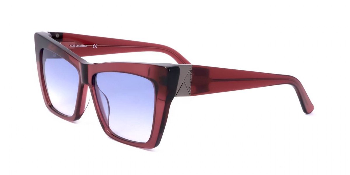 Karl Lagerfeld KL6011S Burgundy transparent 56/13/140 WOMAN Zonnebrillen