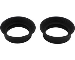 Oogschelpen Set - Oculair Covers - Verrekijker Gebruik - Opvouwbaar Rubber - 28-32mm - Zwart