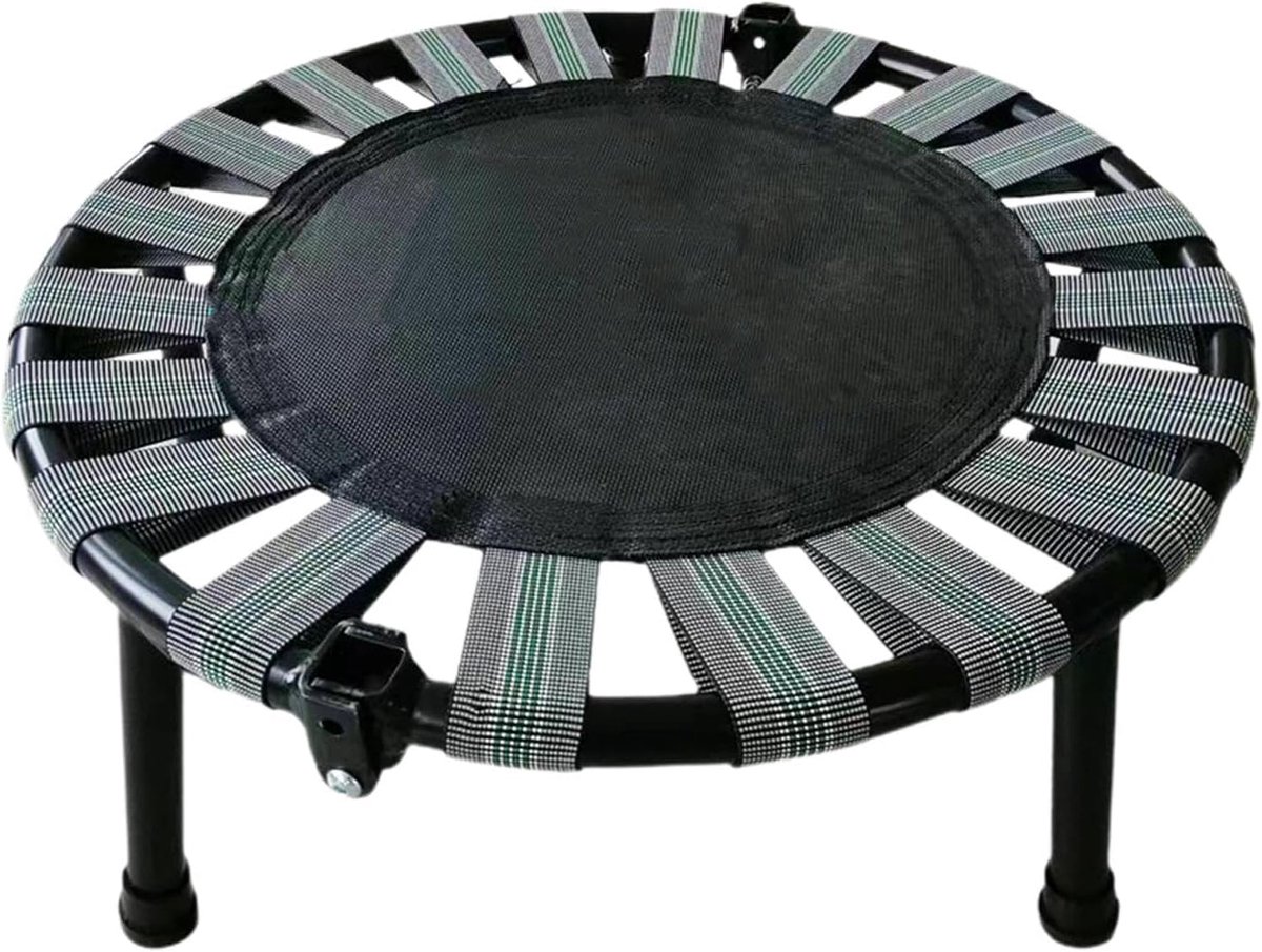 Opvouwbare Trampoline - Mini Springbed - Indoor Fitness - Groot Draagvermogen - 48.5 x 26.6 x 9.1 cm - Grijs
