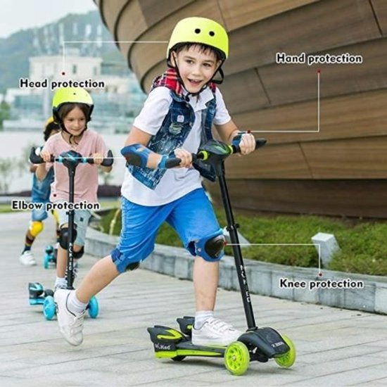 Kinderfietshelm - sportieve beschermingsuitrusting - verstelbaar en ademend - 7-in-1 — afbeelding 4