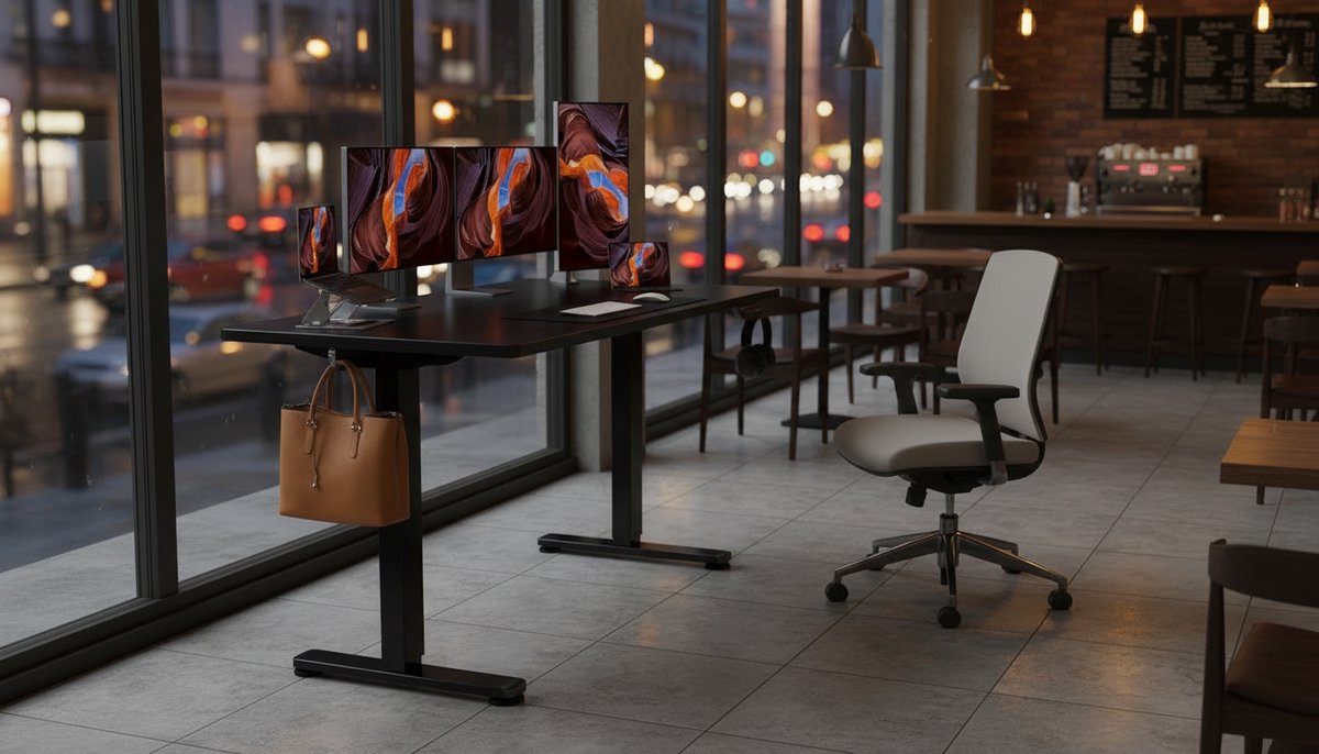 Elektrisch Zit-Sta Bureau Casa Velluto Elevare Pro 140x70 cm – Hoogte Verstelbaar 72-118 cm – 4 Geheugenstanden – Ergonomisch Bureau Zwart – Stil Motor Systeem – 80kg Draagvermogen