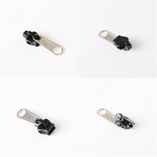 Rits Reparatie Kit - Universele Ritsen - Kleding Zakken - Sterk Stevig Staal - 3cm 3.4cm 3.6cm - Zilver van Merkloos — afbeelding 4