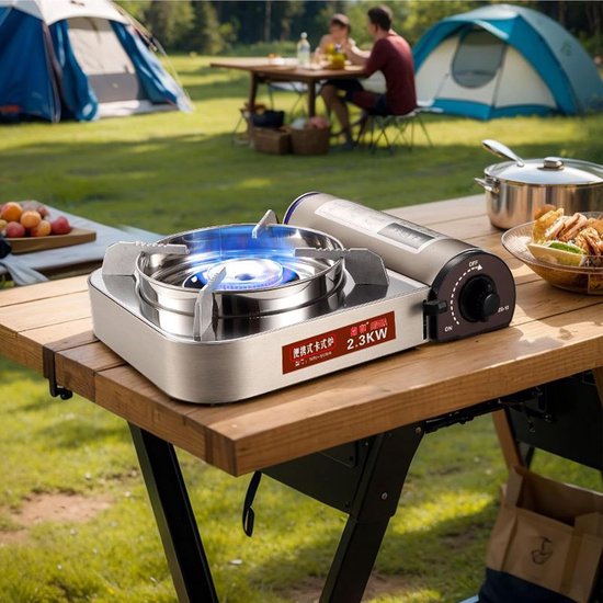 Compacte Kampeerbrander - Draagbare Kooktoestel - Outdoor Koken - Winddicht Ontwerp - 31x29.5x9.5 cm — afbeelding 4