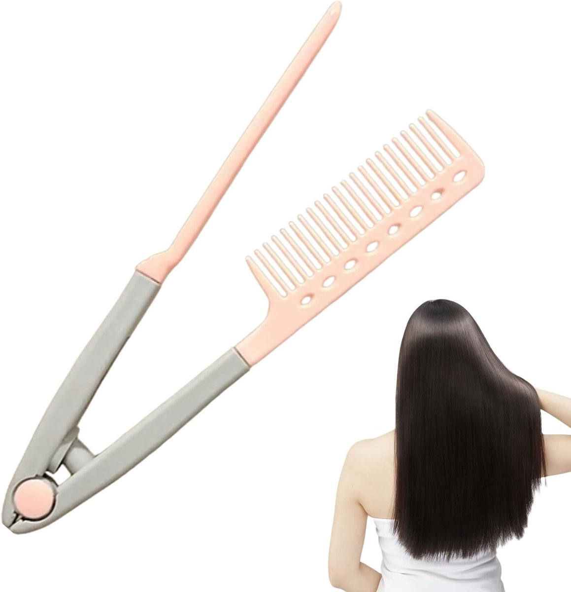 Stijlkam Haar - Stylinggereedschap Warmteborstel - Snel Salonresultaat - Anti-kroes Ontwarren - 24.5 cm