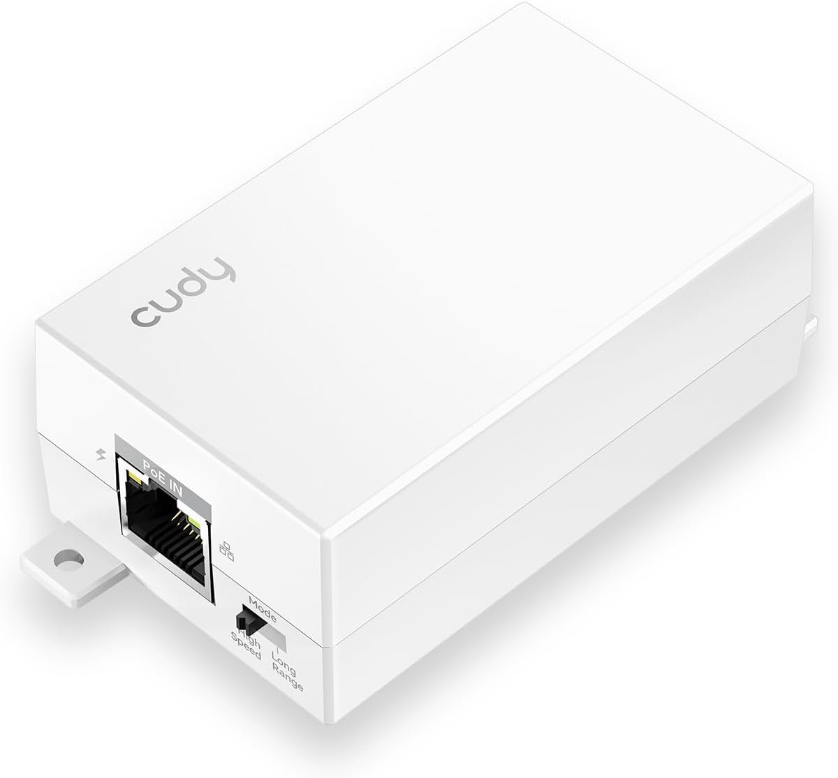 PoE Verlengkabel - Netwerk Versterker - PoE Apparaten - Gigabit Snelheid Wandmontage - 1000 Mbps - Wit