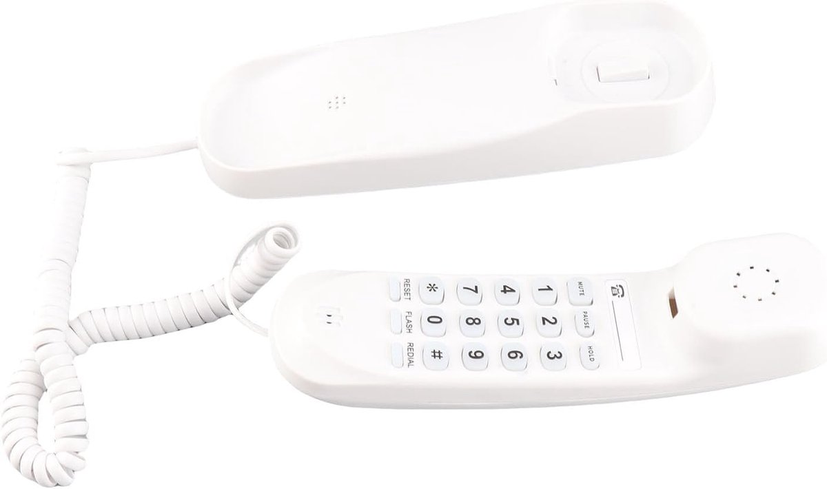 Vaste Telefoon - Huistelefoon Desktop - Thuis Kantoor - Laatste Nummer Opnieuw Kiezen - 23 x 8 x 7 cm